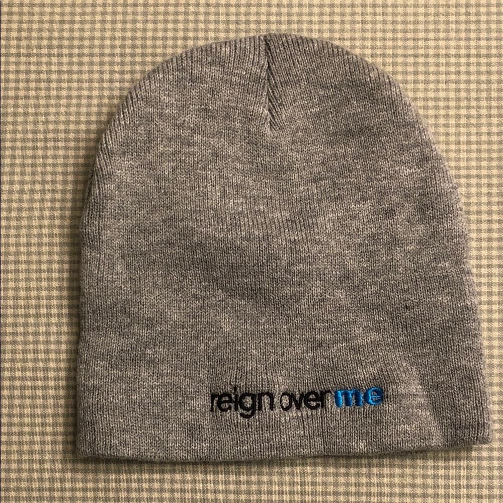 Reign Over Me 2007 Movie Promo Grey Knit Beanie Toque Hat Head-sock Cap #930